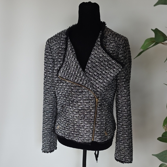 J. Crew Black and Gray Textured Blazer - Picture 1 of 8